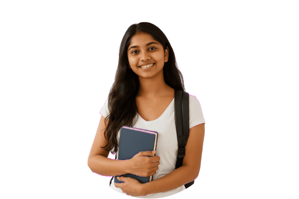 Student preparing for scholarship
